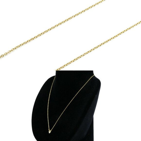 TIFFANY Authentic 18k Gold Diamond Heart Necklace - Picture 4 of 5